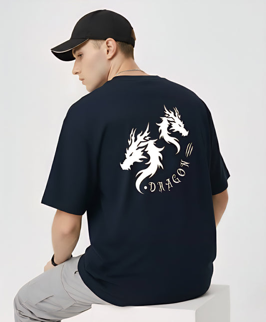Aesthetic Dragon T-Shirt: Tribal Style Dragon Graphic Tee