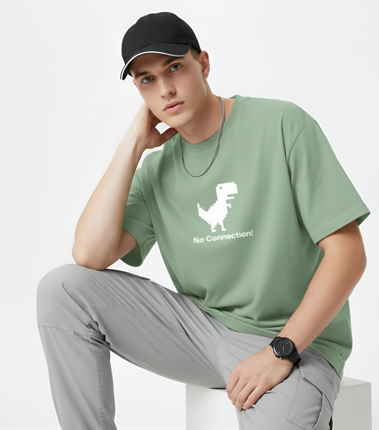 No Connection Dinosaur Unisex Cotton  T-Shirt