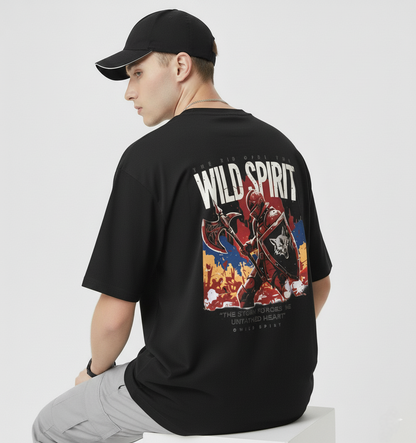 Wild Spirit Oversized Graphic Streetwear T-Shir