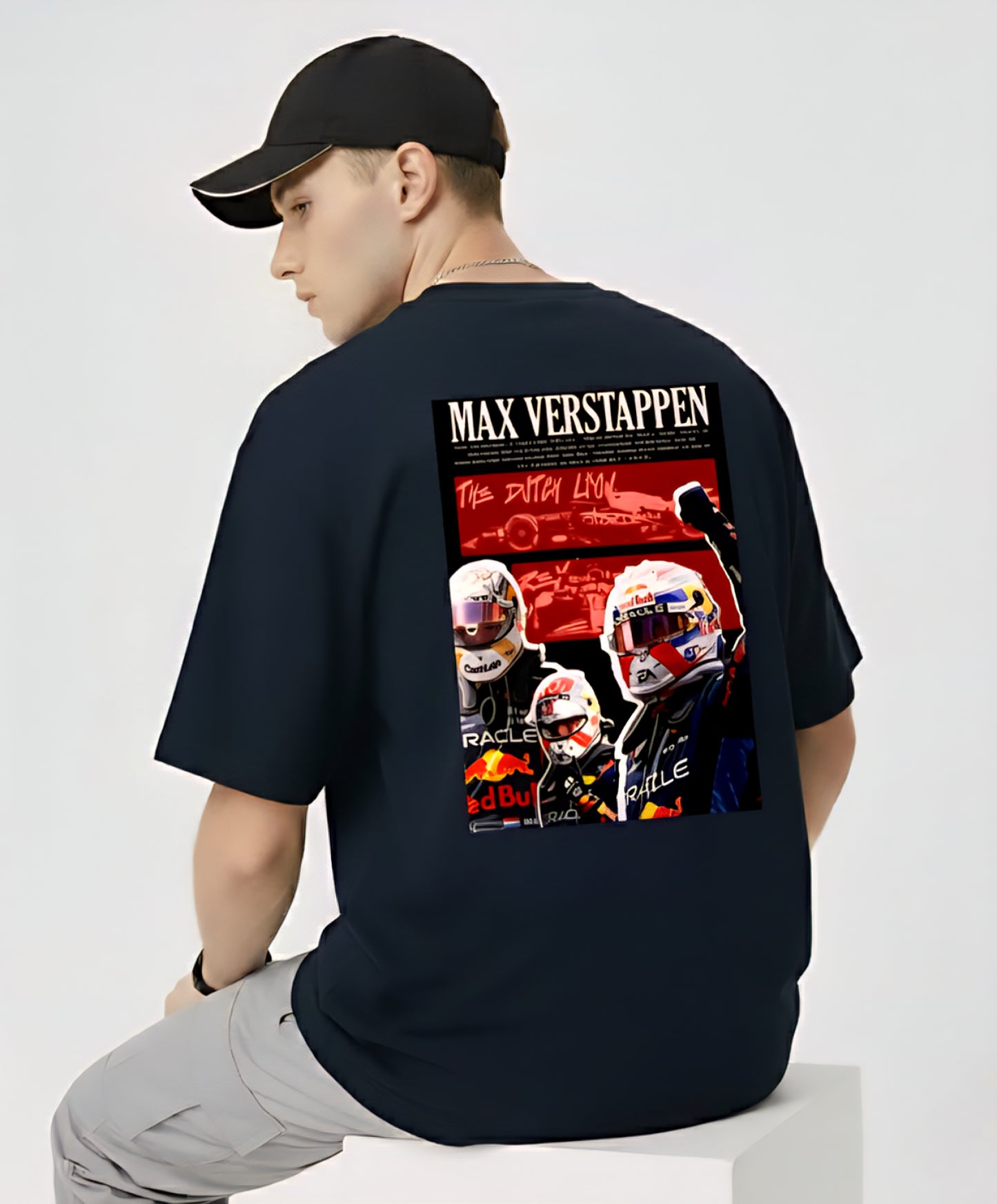 F1 Champion T-Shirt: Max Verstappen Racing Car Graphic Tee