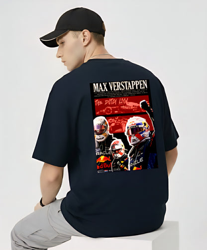 F1 Champion T-Shirt: Max Verstappen Racing Car Graphic Tee