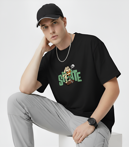 Skate Graphic T-Shirt- Unisex Streetwear Casual Tee